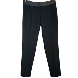 Maje Wool Trouser Pants With Mesh Detail  Size 36 Small